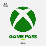 Xbox Game Pass Core 12 Meses Codigo 25 Digitos Series Sx One