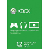 Xbox Live Gold/ Pass Core 12 Meses - 25 Dígitos Original