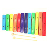 Xilofone Infantil De 12 Notas Dolphin Madeira Colorido
