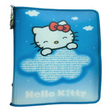 Yes Pasta Hello Kitty Colegial Sky Azul Com Ziper Of