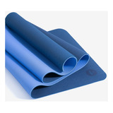 Yogateria Tapete Mat Yoga Tpe 100% Eco 6mm P/ Pilates Cor Oceano/azul-claro