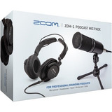 Zoom Zdm-1 Podcast Mic Kit Microfone Completo